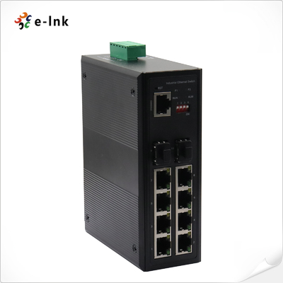 Interruptor industrial del POE de Ethernet puertos de 8 gigabites RJ45 puertos de SFP de 2 gigabites